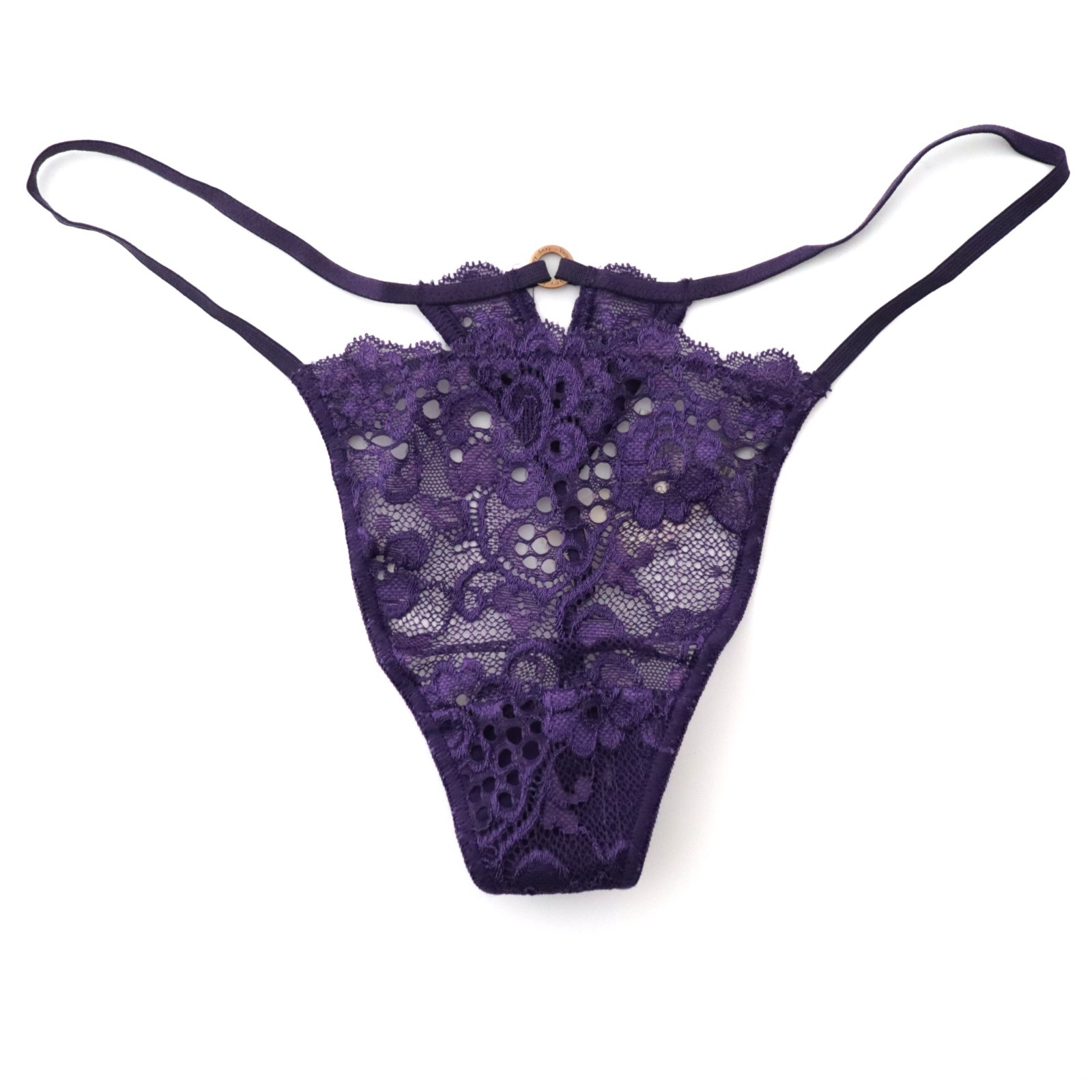 NEW Victoria’s Secret VTG 2009 2000s Very Sexy Lace V-String Thong Panty MEDIUM