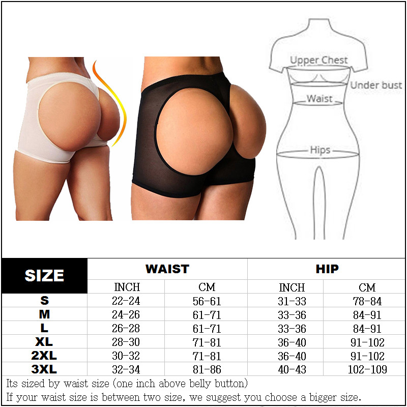 Padded Bum Panties Enhancer Body Shaper Butt Lifter Booty Boyshorts Underwear #3