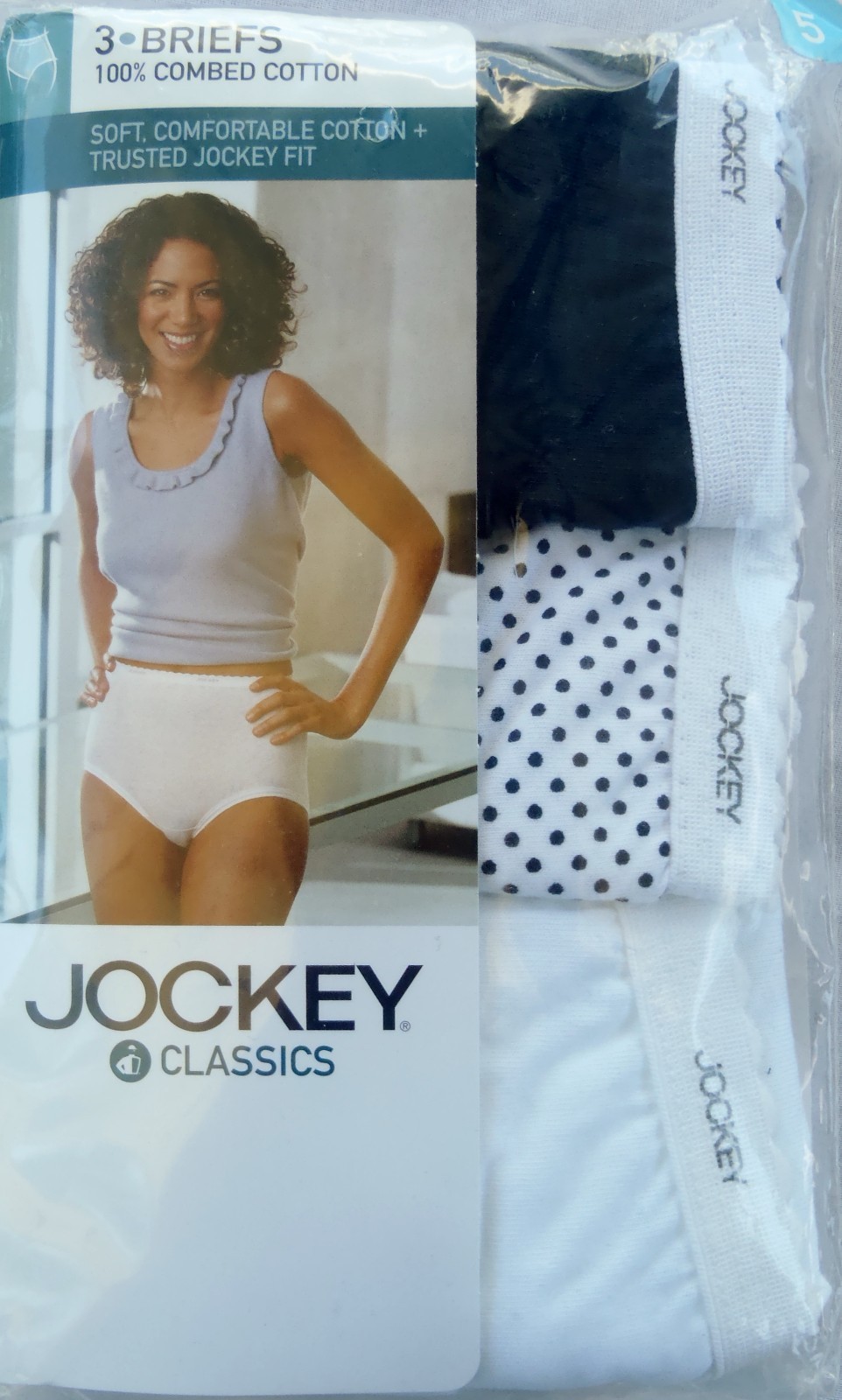 Jockey CLASSIC BRIEFS Womens 3 pack JOCKEY CLASSICS Size 6 or 7 Underwear Brief