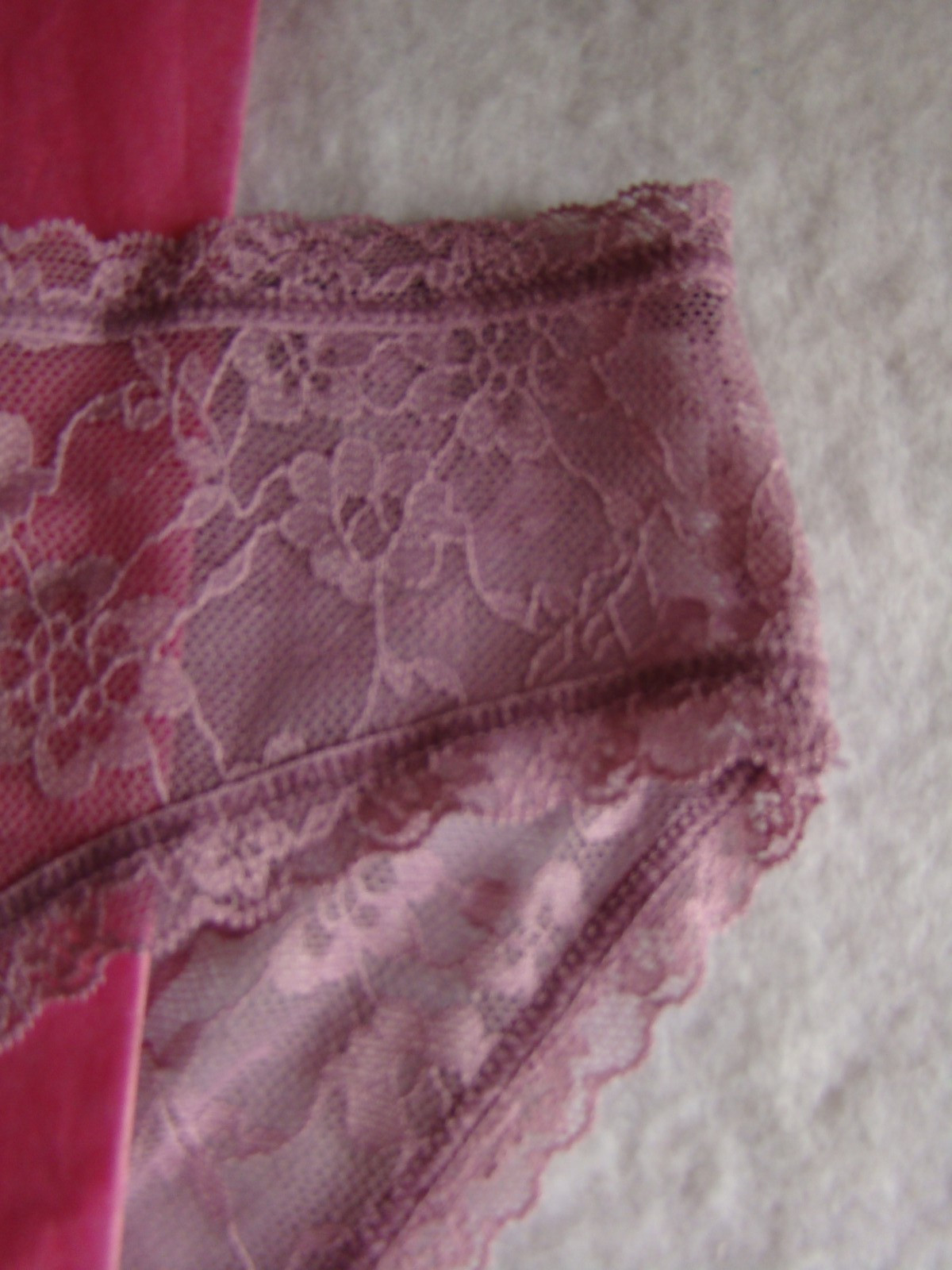 New Victoria’s Secret Light Purple Floral Lace with Lace Trim Bikini Panty