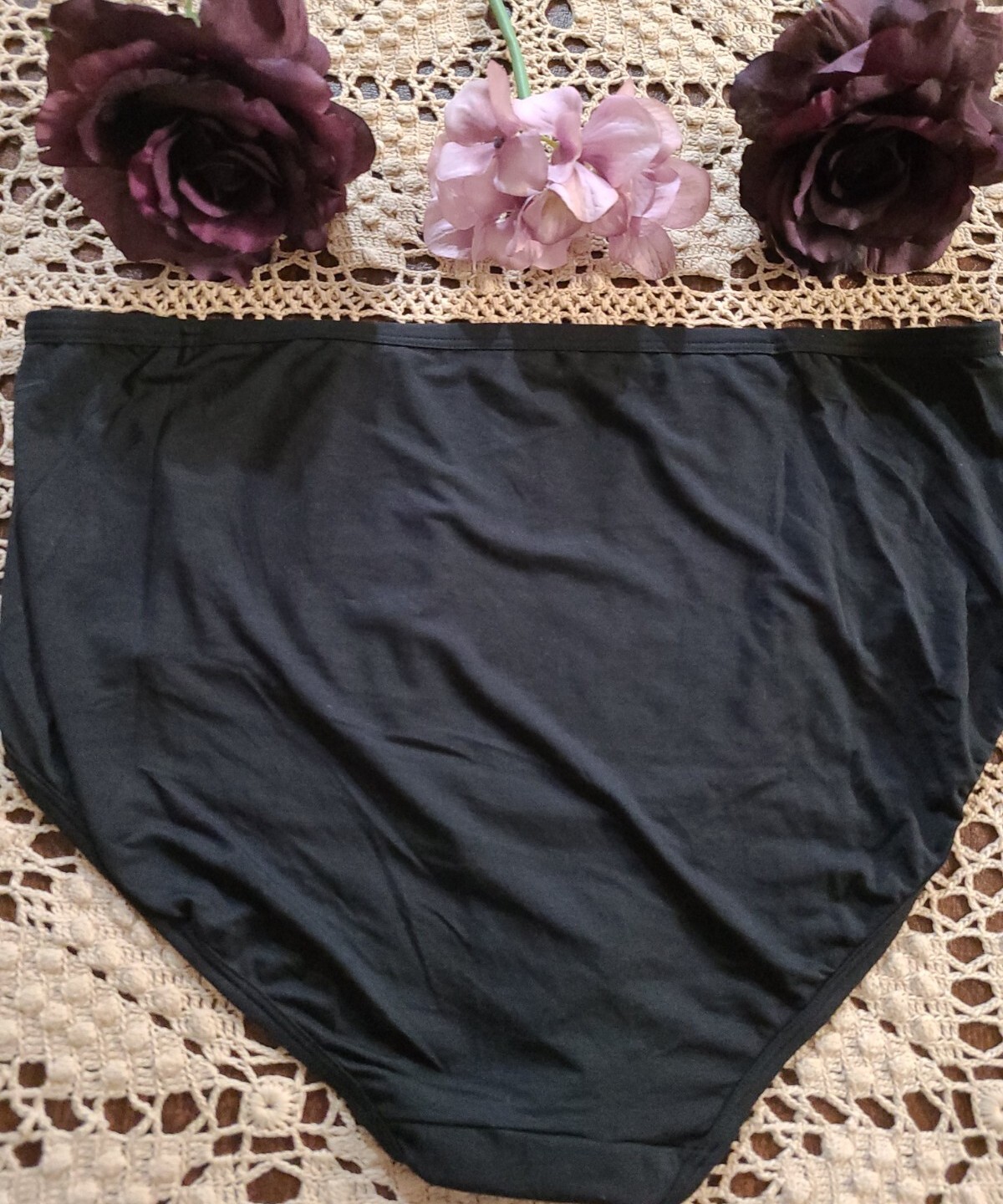 JOCKEY LOGO 9/2XL SUPERSOFT Comfy Black Brief Panty- 2161 ~NWT