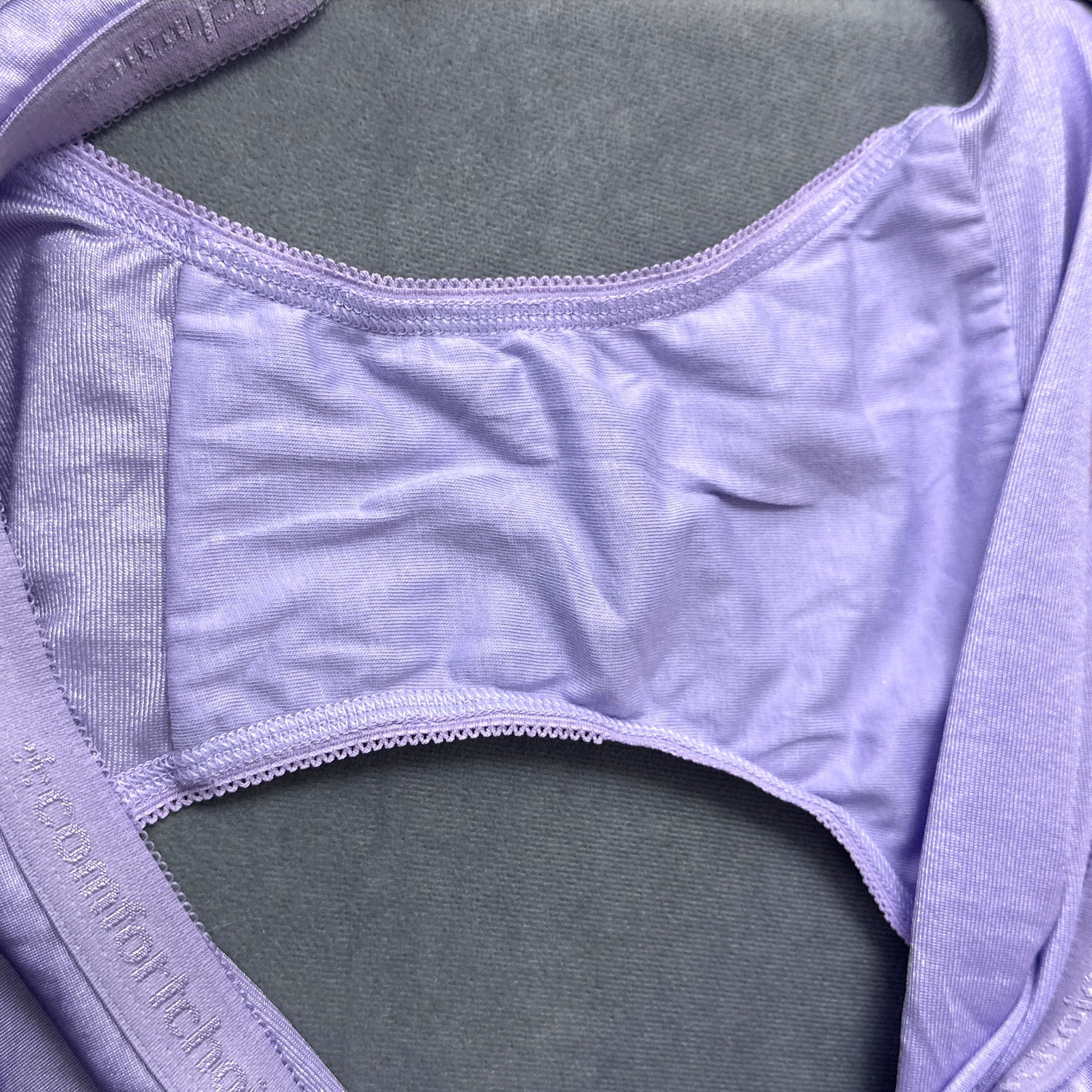 Comfort Choice Nylon Panties Size 10 Shimmery Full Brief Granny Panties Purple