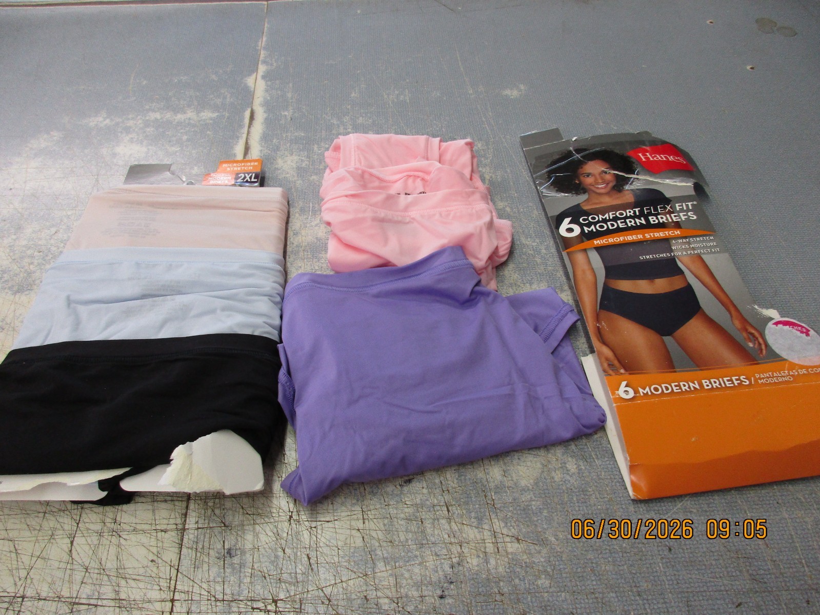 Hanes Comfort Flex Fit Modern Microfiber Brief Panties 5-Pack 2XL FREE Ship