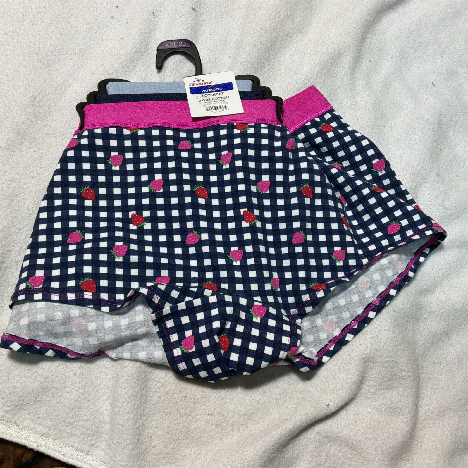 NWT Way To Celebrate boy, Short ￼ Panties 3-Pack Cotton Blend Size 2x Xx 19 Mul