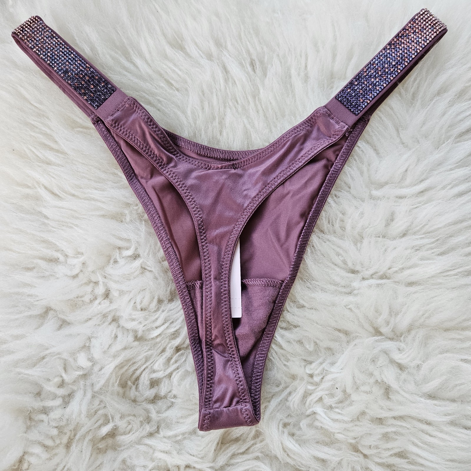 New! Victoria’s Secret ombre shine strap thong panty Small in Purple Vapor
