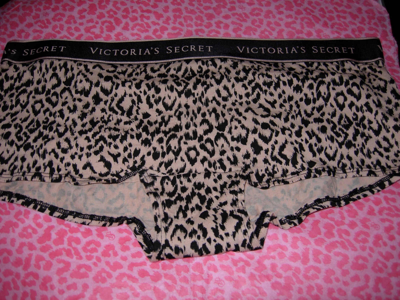 Victoria’s Secret Shorty Shortie Boyshort LOGO Camo Leopard XS S M L NWT