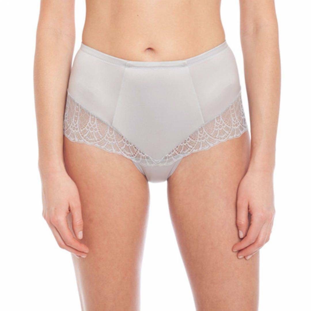 VTG style Panties Satin NYLON soft exotic Brief Peach XXS-XL French LACE – $32