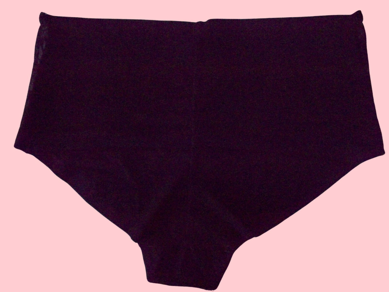 L Black Floral Lace Front NOSHOW Victorias Secret High Waist Midi Brief Panty