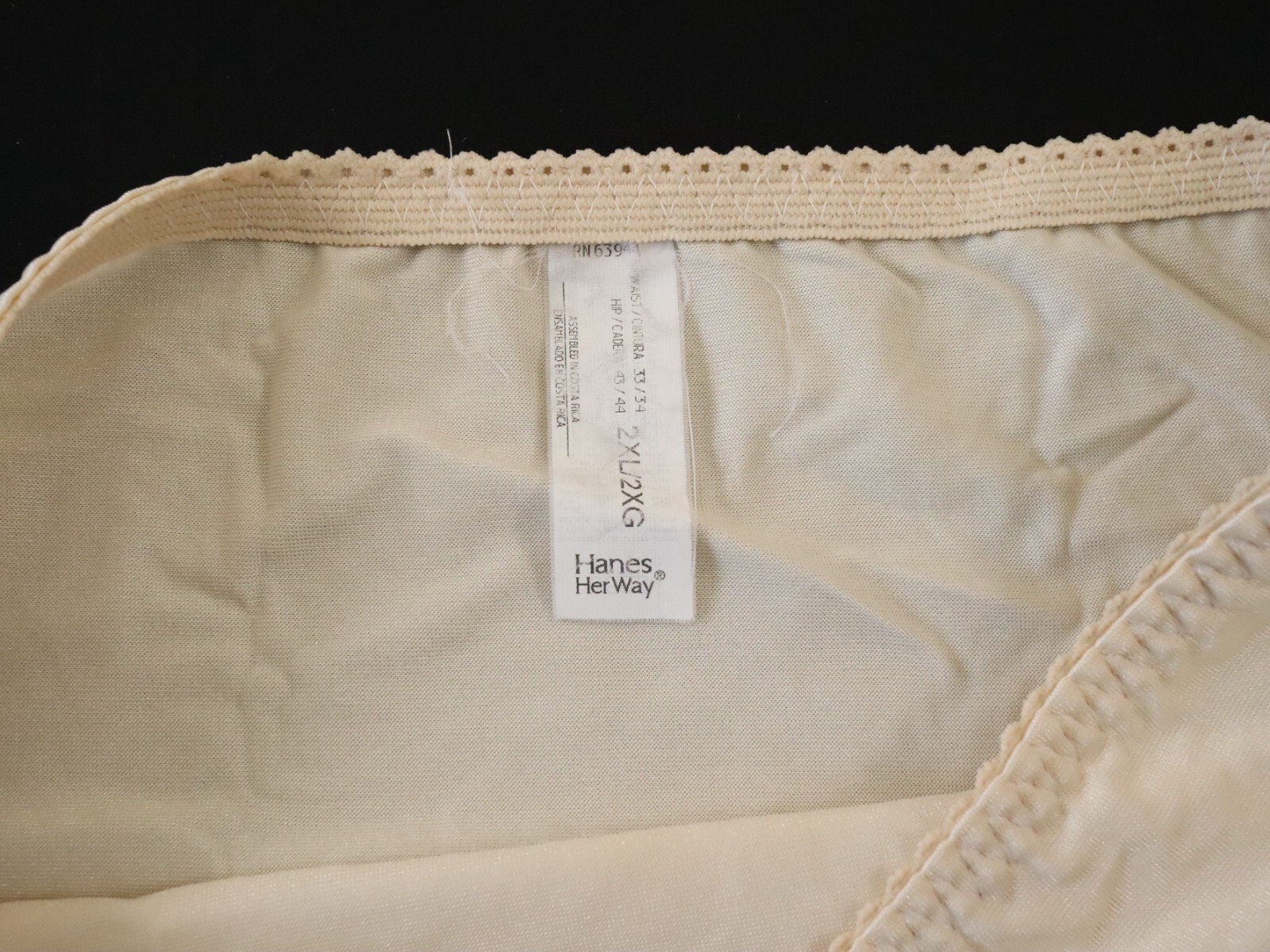 NEW Hanes Her Way VTG Y2K 90s Silky Control High Cut Brief Panty XXL XX-LARGE