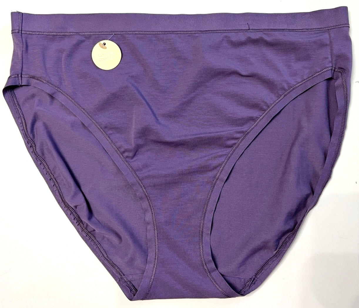 Wacoal MEDIUM (Size 6) Understated Cotton Hi-Cut Panty NWOT 879362 Purple