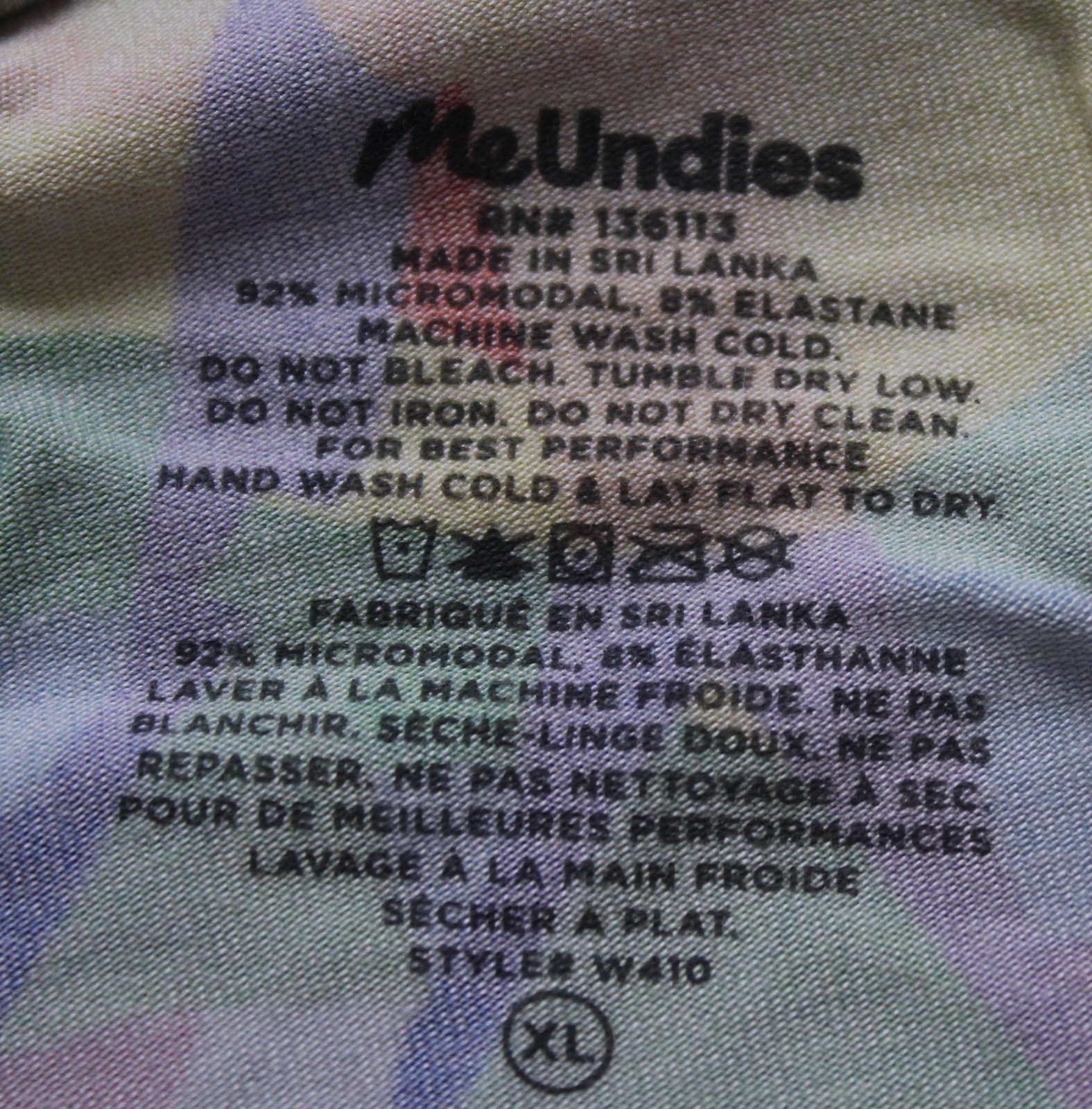 MeUndies Women’s Ultramodal FeelFree Boyshort Underwear DH3 Painted Purge XL NWT