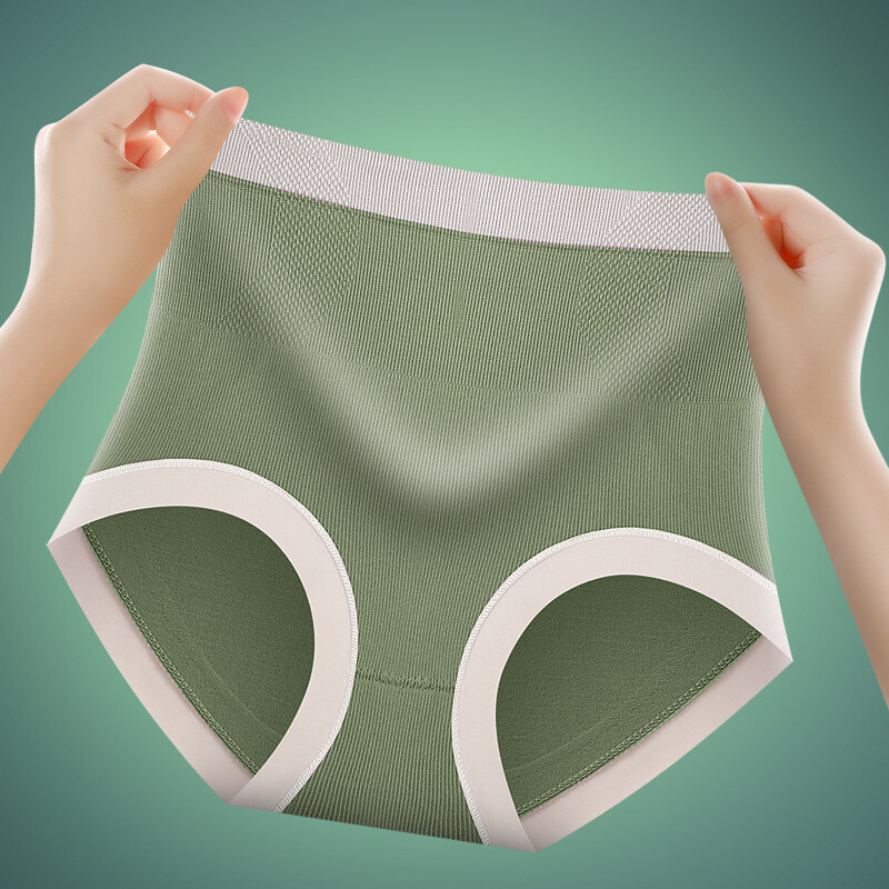 6PCS/LOT Sexy Womens High Waist Panties Brief Full Coverage Underpant Lingeries