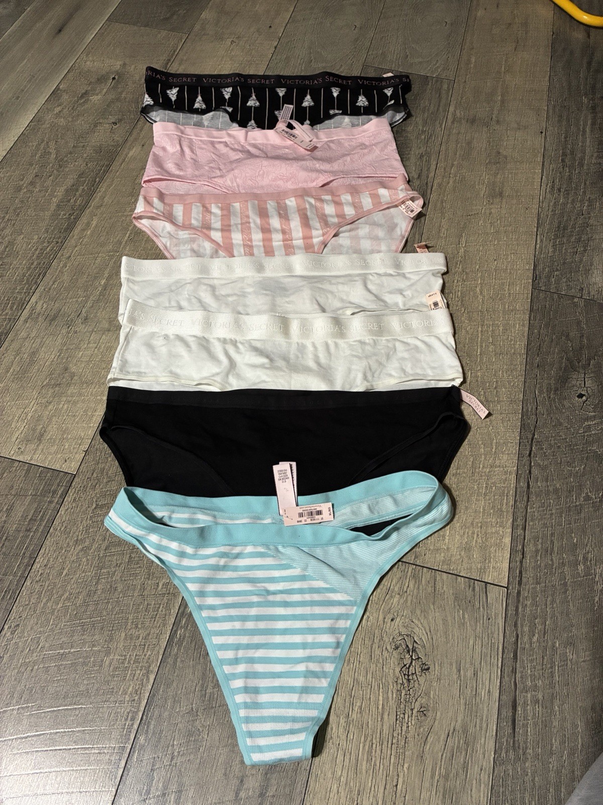 NEW 7 PAIR LOT VICTORIA’S SECRET THONG PANTY UNDERWEAR SIZE XL