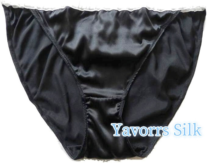 Yavorrs 3Pairs Womens 100% Silk String Bikini Silk Panties SIZE: S