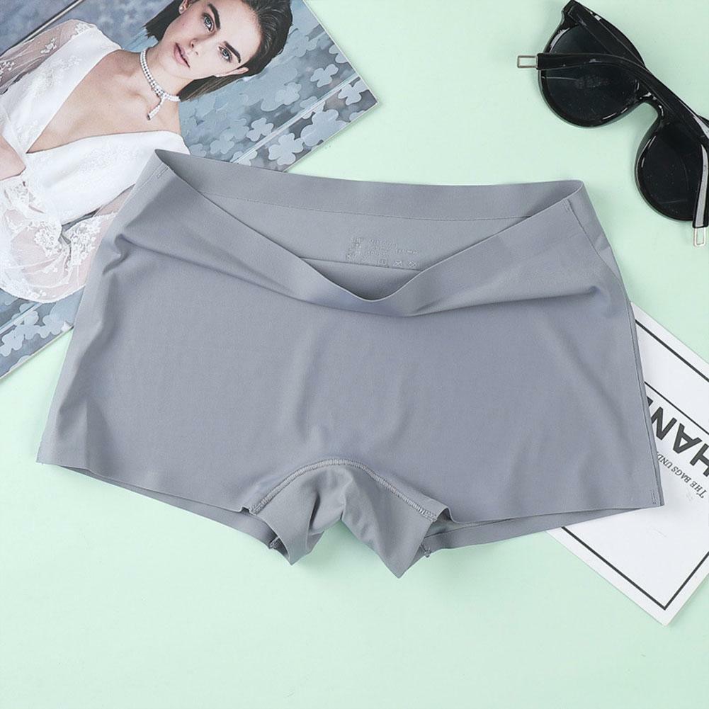 Womens Ice Silk Safety Shorts Invisible Seamless Boxer Briefs Underwear Boyshort