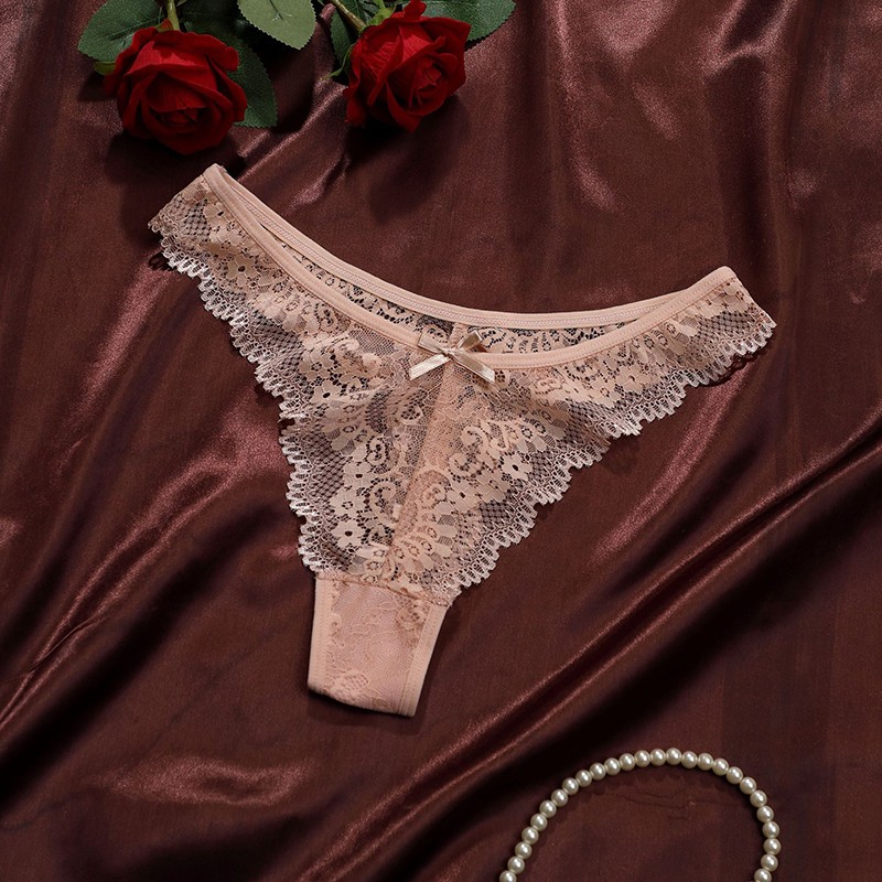 6 Pack Lot Sexy Womens Sheer Lace Panties Thongs Brief Ladies Underwear Lingerie