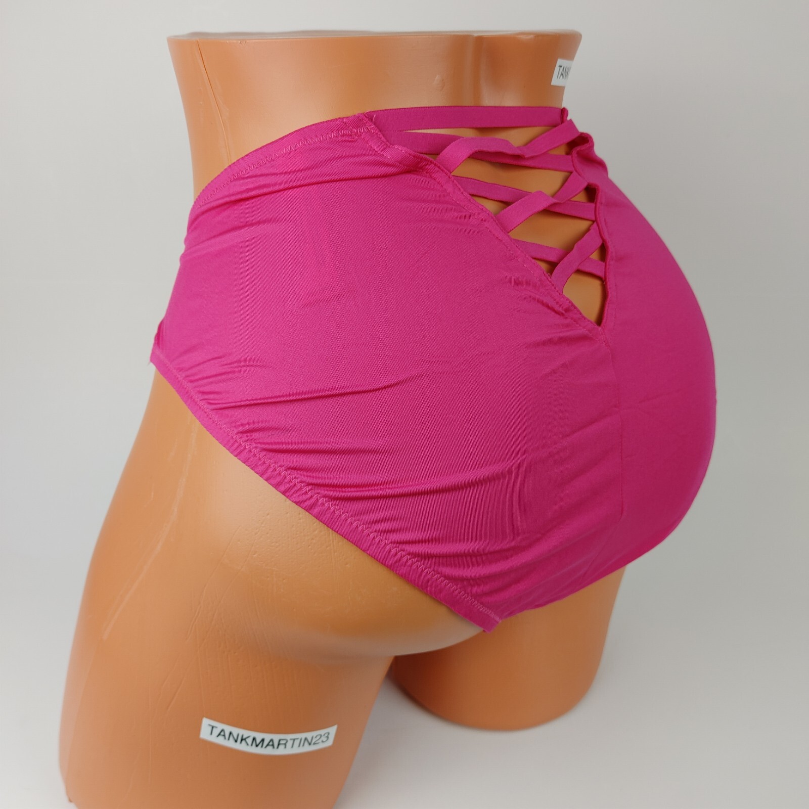 Lane Bryant Cacique High Leg 18/20 Plus Panties Pink With Pink Lace