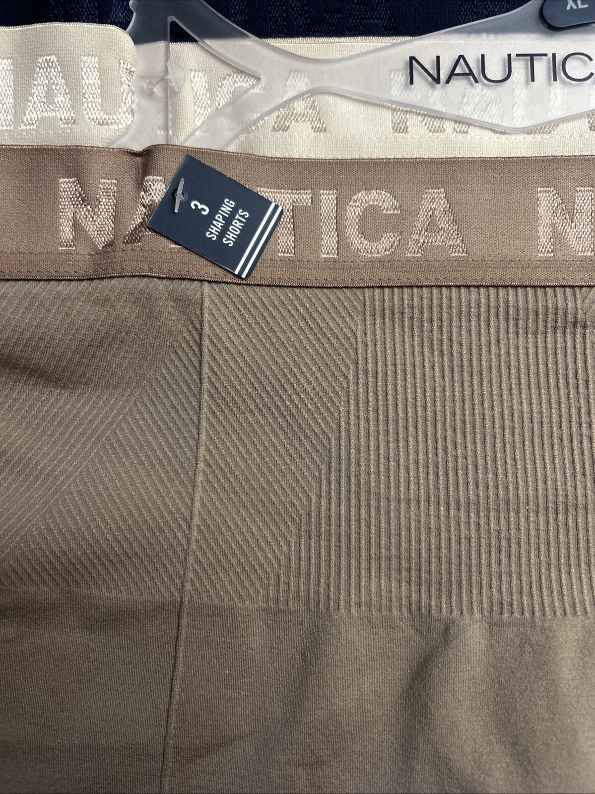 NAUTICA~3 Pack SHAPING SHORTS~MULTICOLOR~REGULAR # NT3403~ALL SIZES~GREAT FIT!