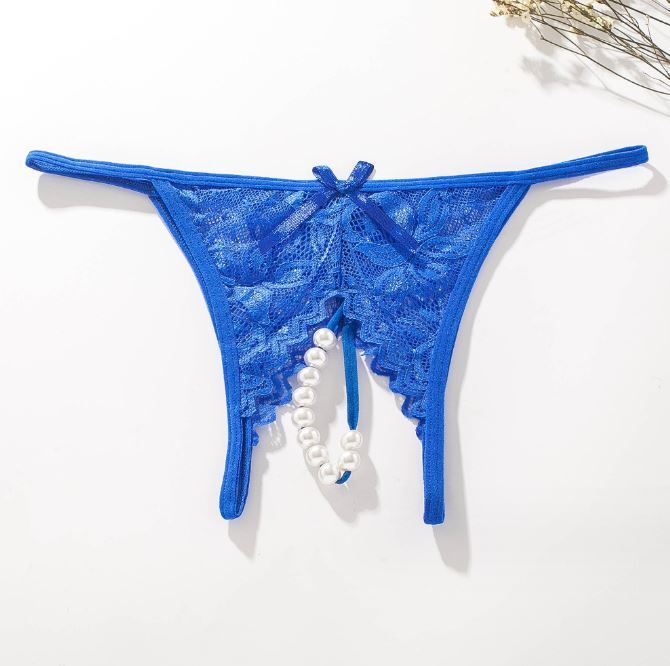 1 Pack Womens Sexy Lace Crotchles Panties Thong G-string See Through Knickers