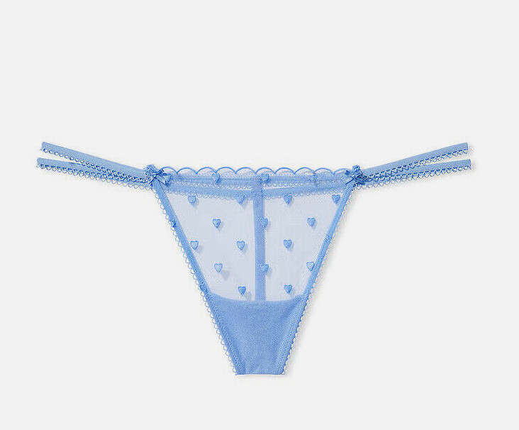 Victoria Secret Skimpy Wink V-String G-String Double Strappy Heart XS S M L XL