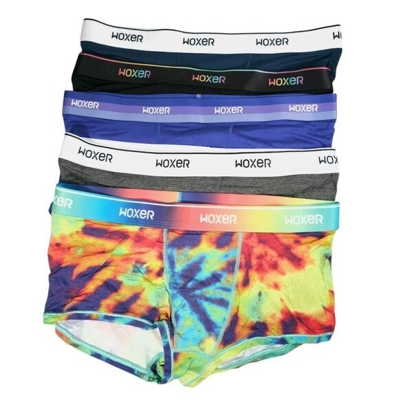 WOXER – Lot of 5 – Women’s “BOLD” Shortie Mid Rise Modal Size LARGE
