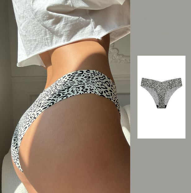 5 Pack Lot Sexy Womens High Leg Thong G string Ice Silky Panties Brief Underwear
