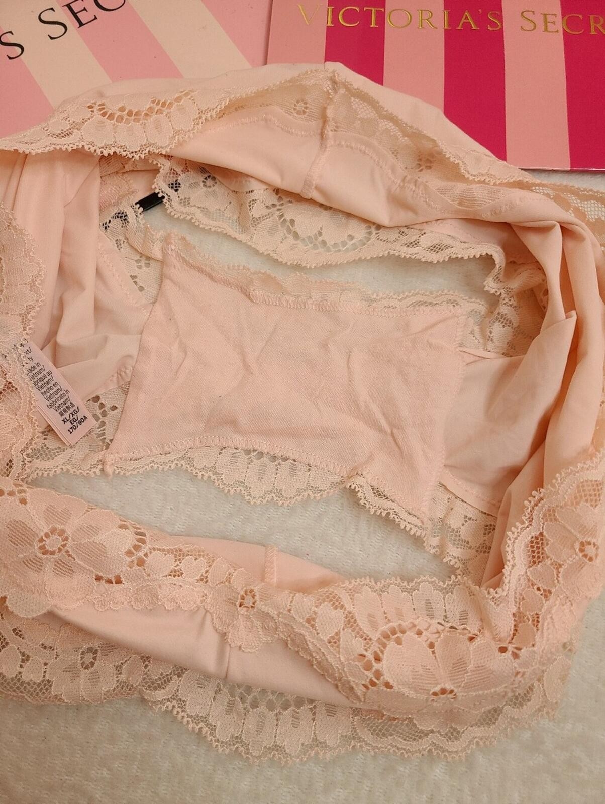 VS Dream Angels Smooth Microfiber Lace High Waist Boyshort Panty Size XL
