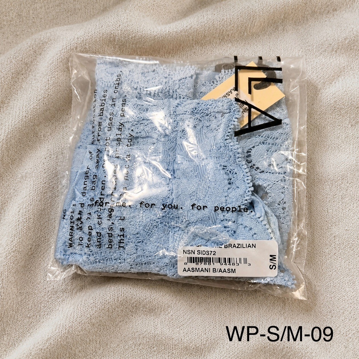 COSABELLA NSN Side Tie Brazilian Panty Aasmani Blue / Size S/M – NWT