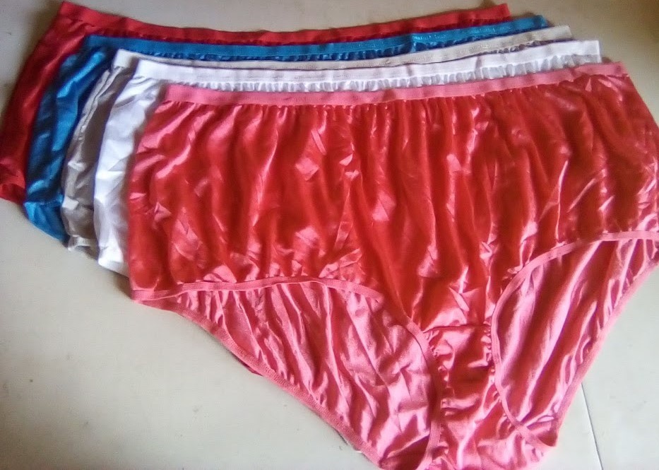 NWOT Assorted Comfort Choice 5 Pair Pack Nylon Brief Panties Size 16