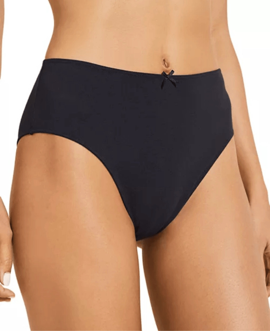 Eberjey NWT Pima Stretch Cotton High Waist Brief Black Small/Medium
