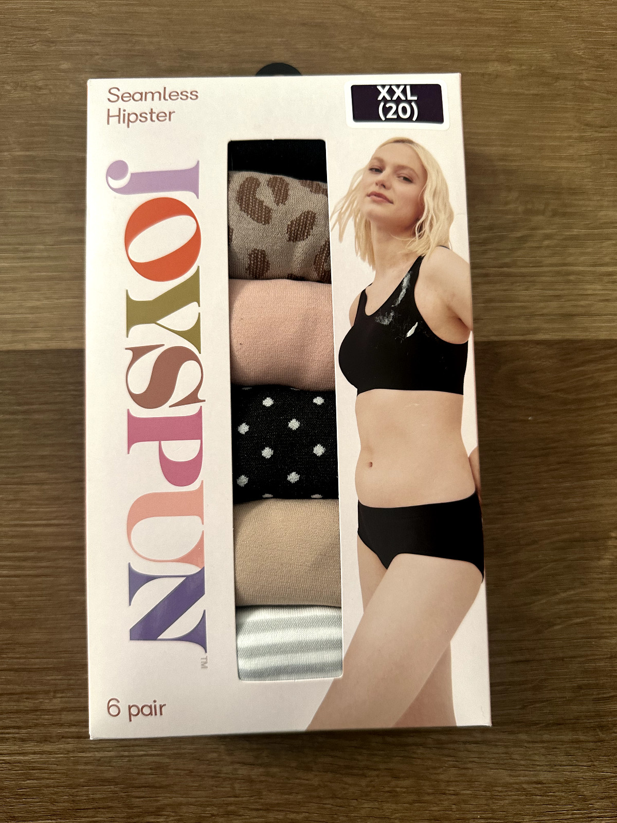 Joyspun Hipster Seamless Soft Fabric Stretch Waistband Neutrals XXL 20 6ct