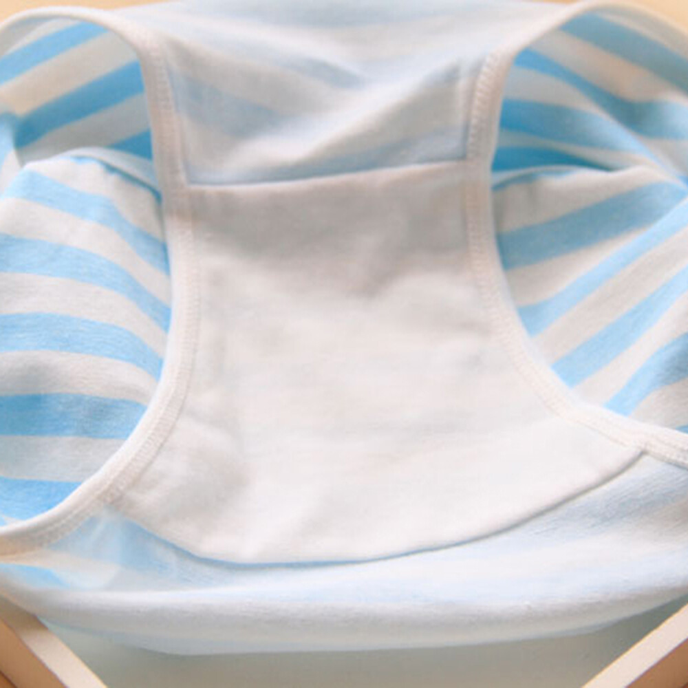 Womens Japanese Style Cute Striped Underwear Breathable Cotton Panty Soft Briefs