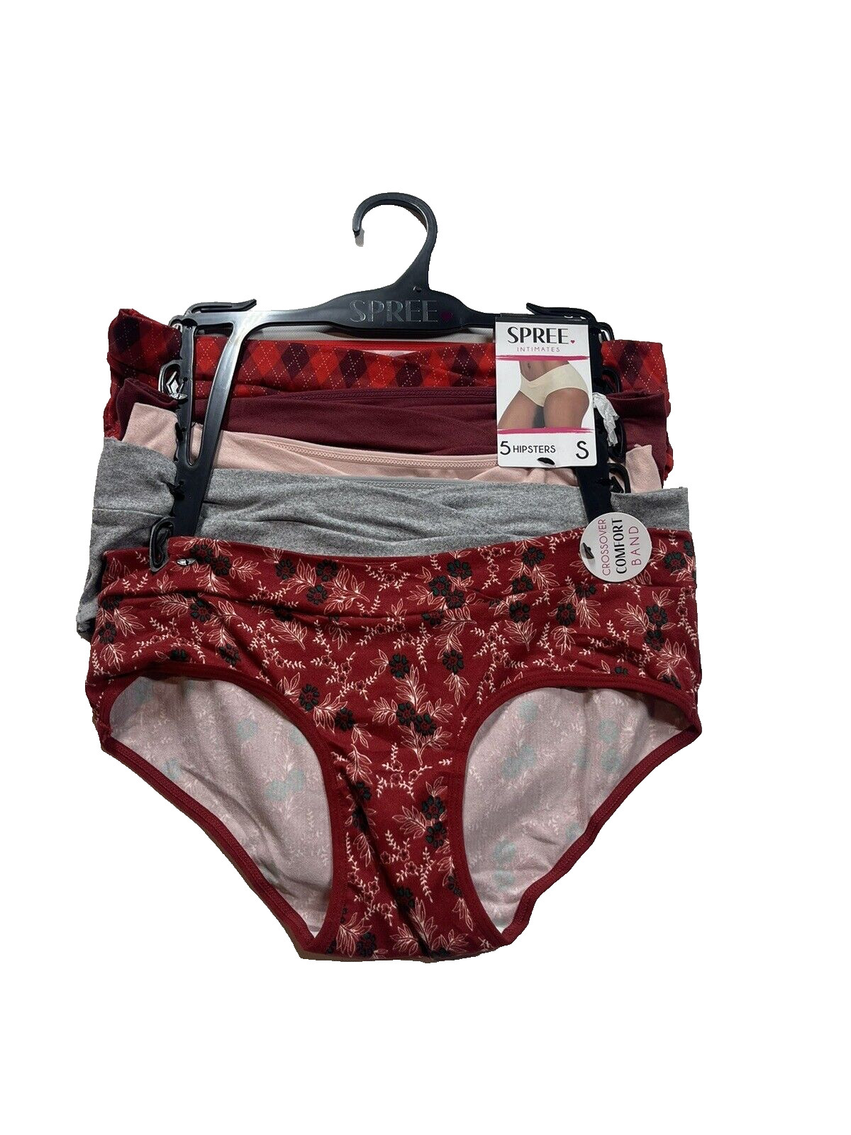 Spree Inmates Crossover Band Comfort Hipster 5-Pack Underwear Size S Multi-color