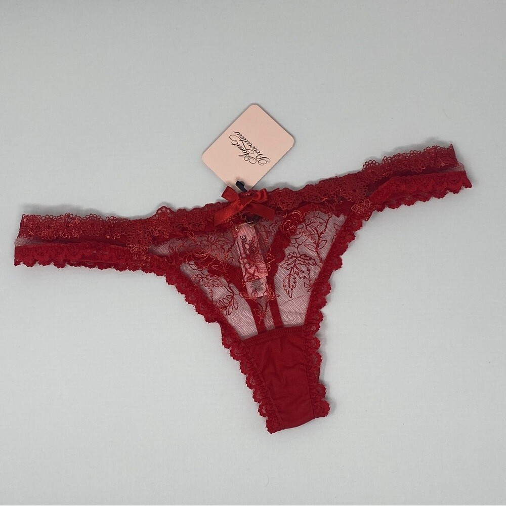 Agent Provocateur Rosa Red Thong AP2 Small NWT