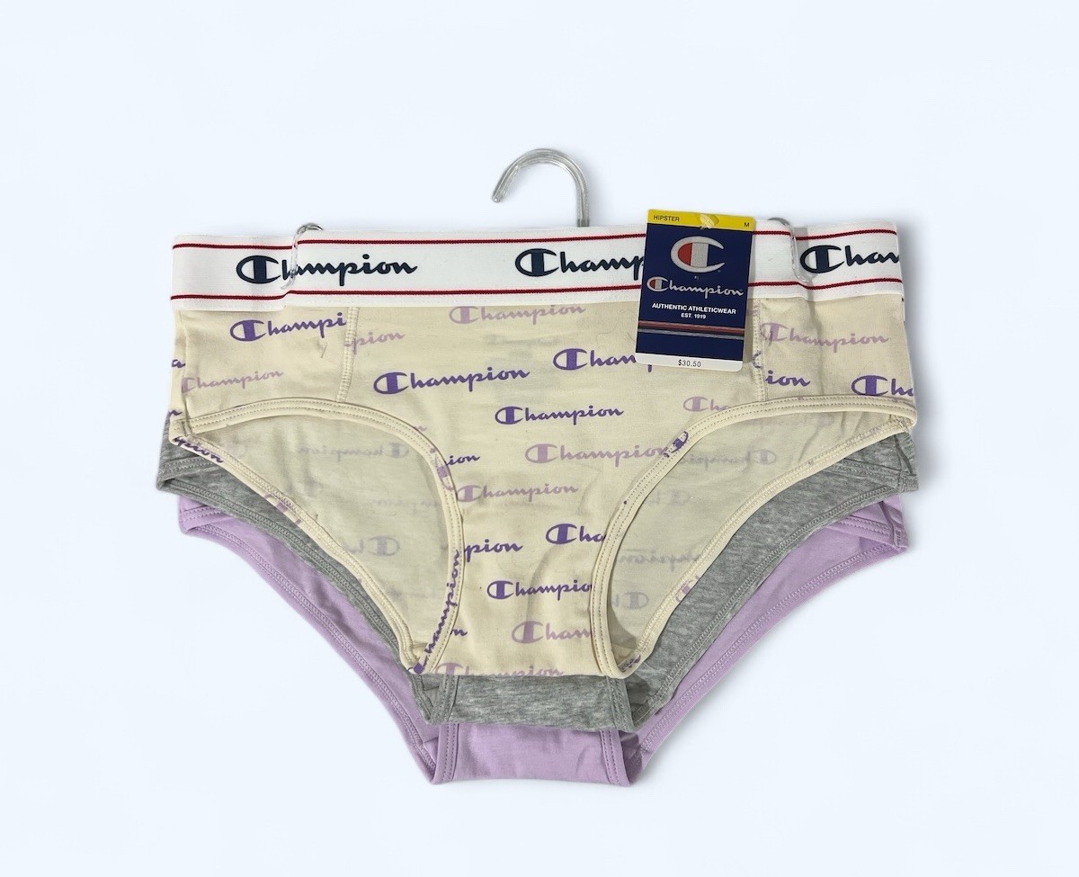 Champion Bikini Underwear Panties 3-Pairs Multicolor Size MEDIUM