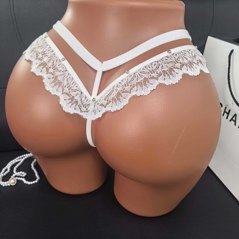 6 Pack Lot Sexy Womens Lace See Through Panties Thongs G string Underwear Briefs