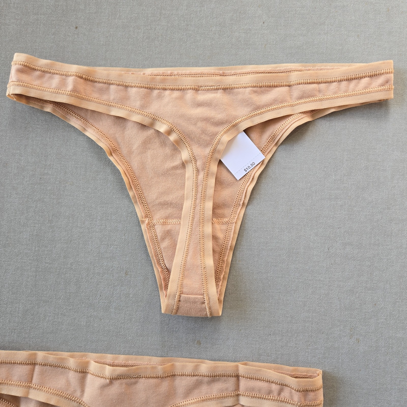 Gap Body Beige Thong 2 Pair Size Small NWT Spring 23 Cotton