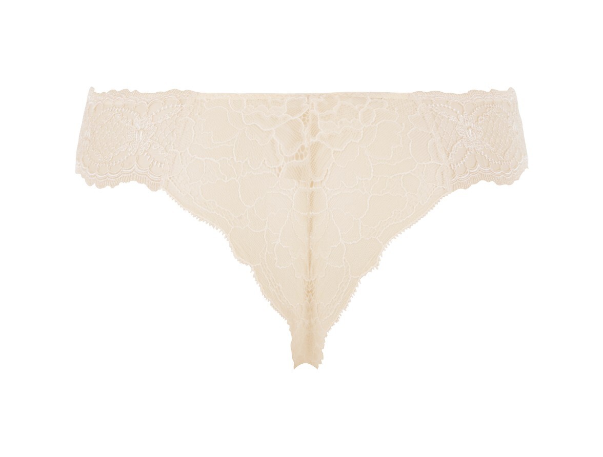 LISE CHARMEL ACH0013 SUBLIME EN DENTELLE THONG IN NUDE SIZE MEDIUM