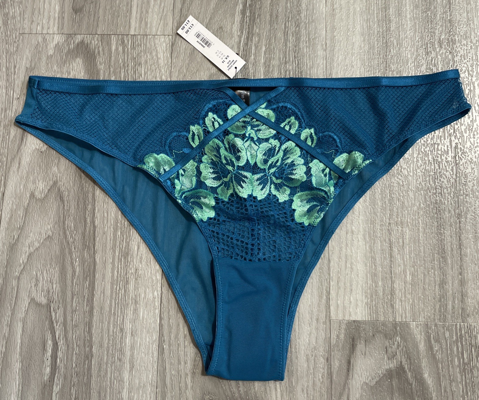 Ann Summers -HONEY SUCKLE Brazilian-Size 14 – New With Tags-RRP £11