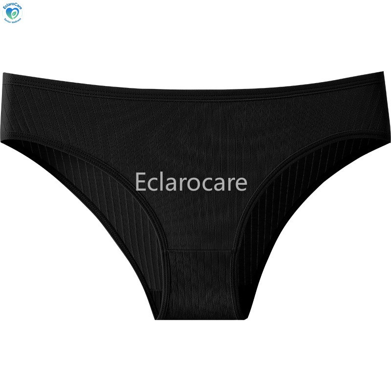 8pcs Women’s Low-Rise Briefs: 100% Cotton Breathable and Comfortable Solid Color