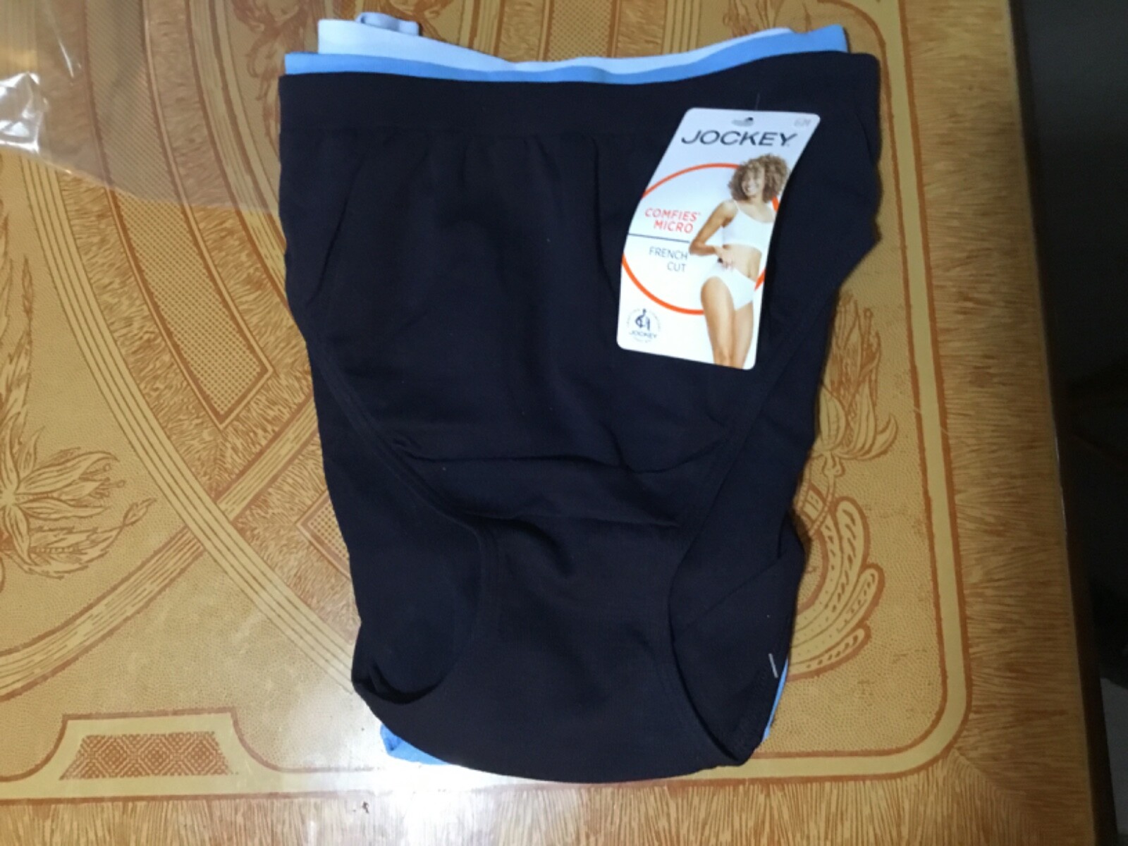 Women’s Jockey Microfiber Comfies Blues French-Cut-Set of 3-NWT-Size 6