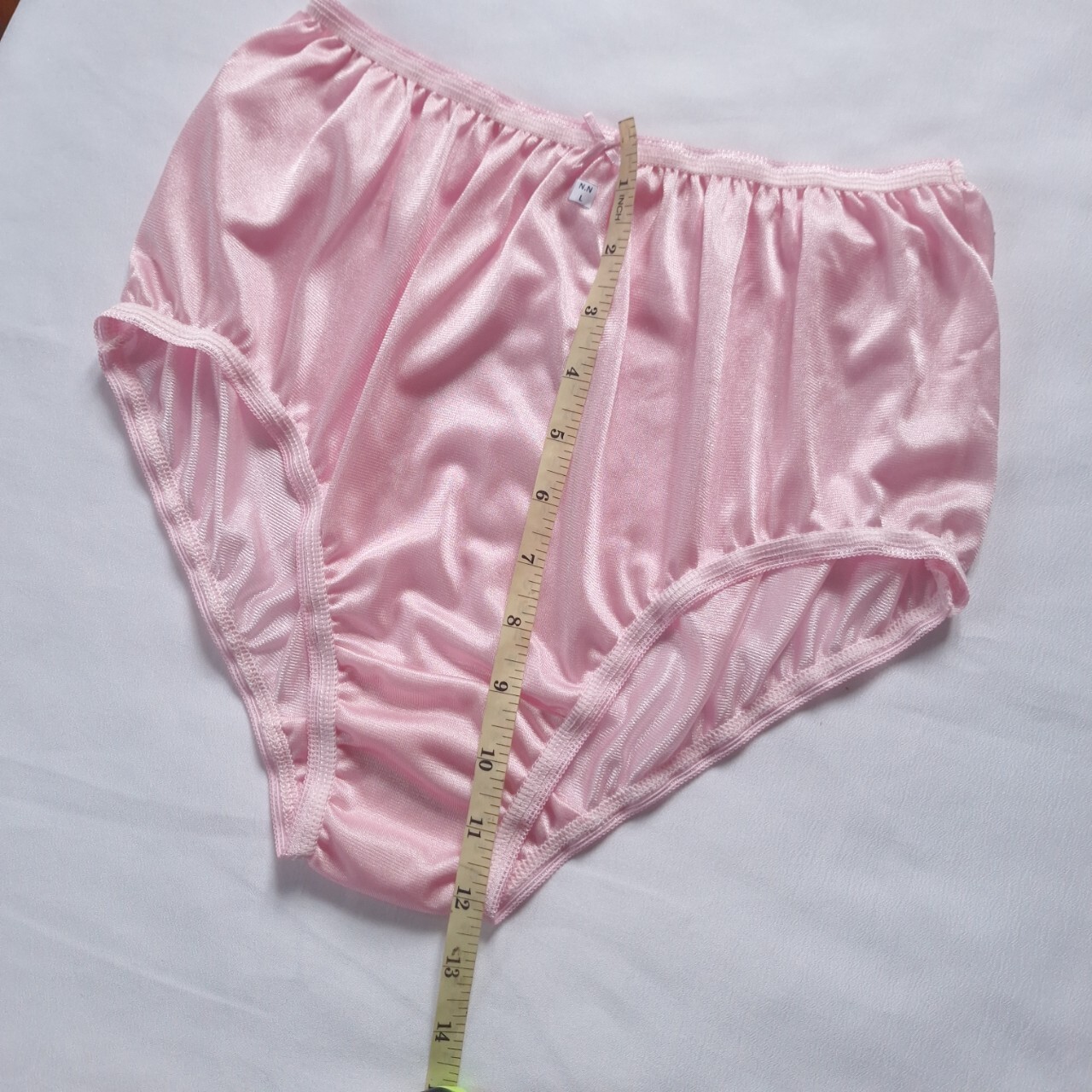 16 Panties Underwear Women Light Nylon Silky Soft Briefs High Waist 30-36″Size L