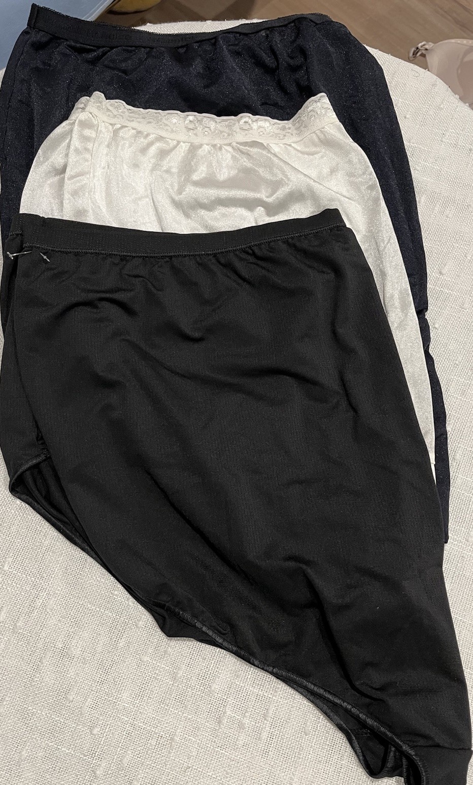 3 Multi Style Designer nylon Combo Brief Panties High Cut Size 14