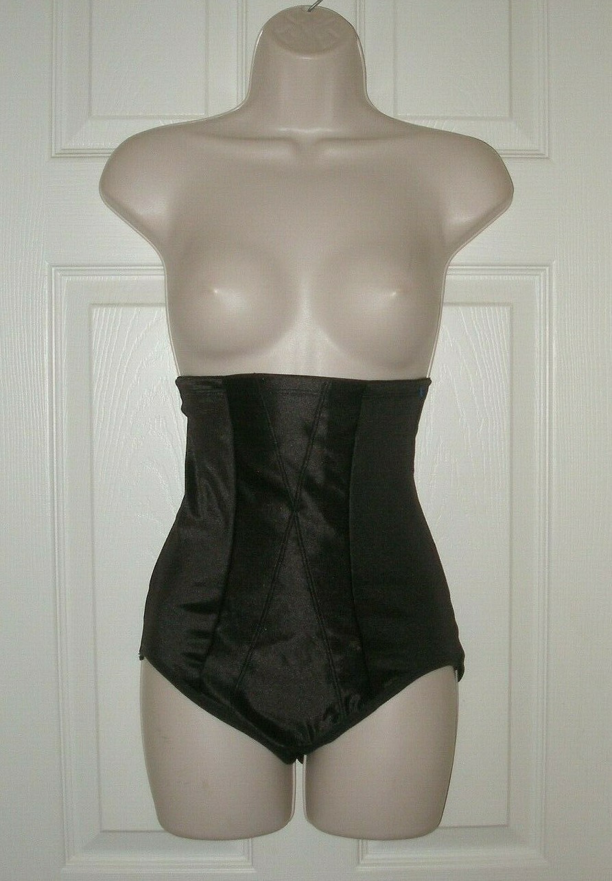 Underscore Women’s Medium BLACK Pantie Girdle High Waist Tummy Flatter Fibers