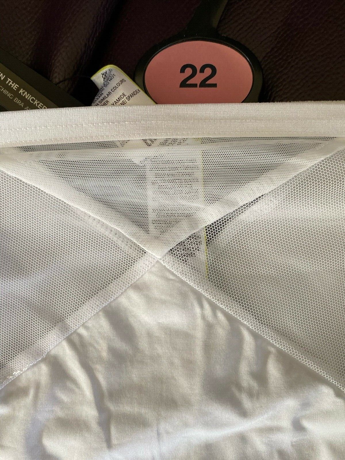 BNWT AUTOGRAPH WHITE EMBROIDERED TANGA BRAZILIAN STYLE KNICKERS – SIZE 22!!