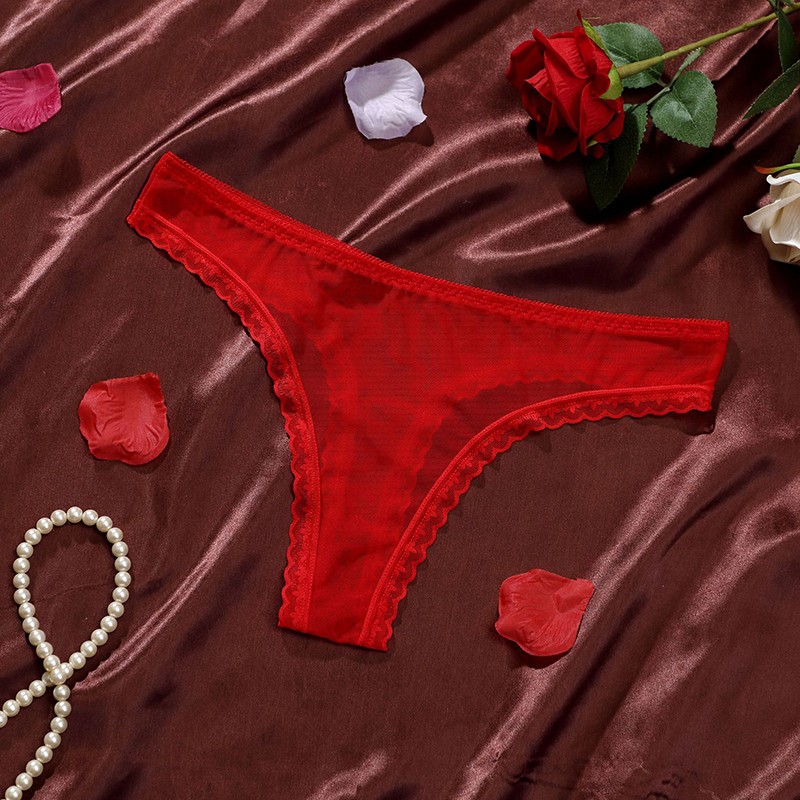 6 Pack Lot Sexy Womens See Through Sheer Panties Thongs G string Underwear Brief