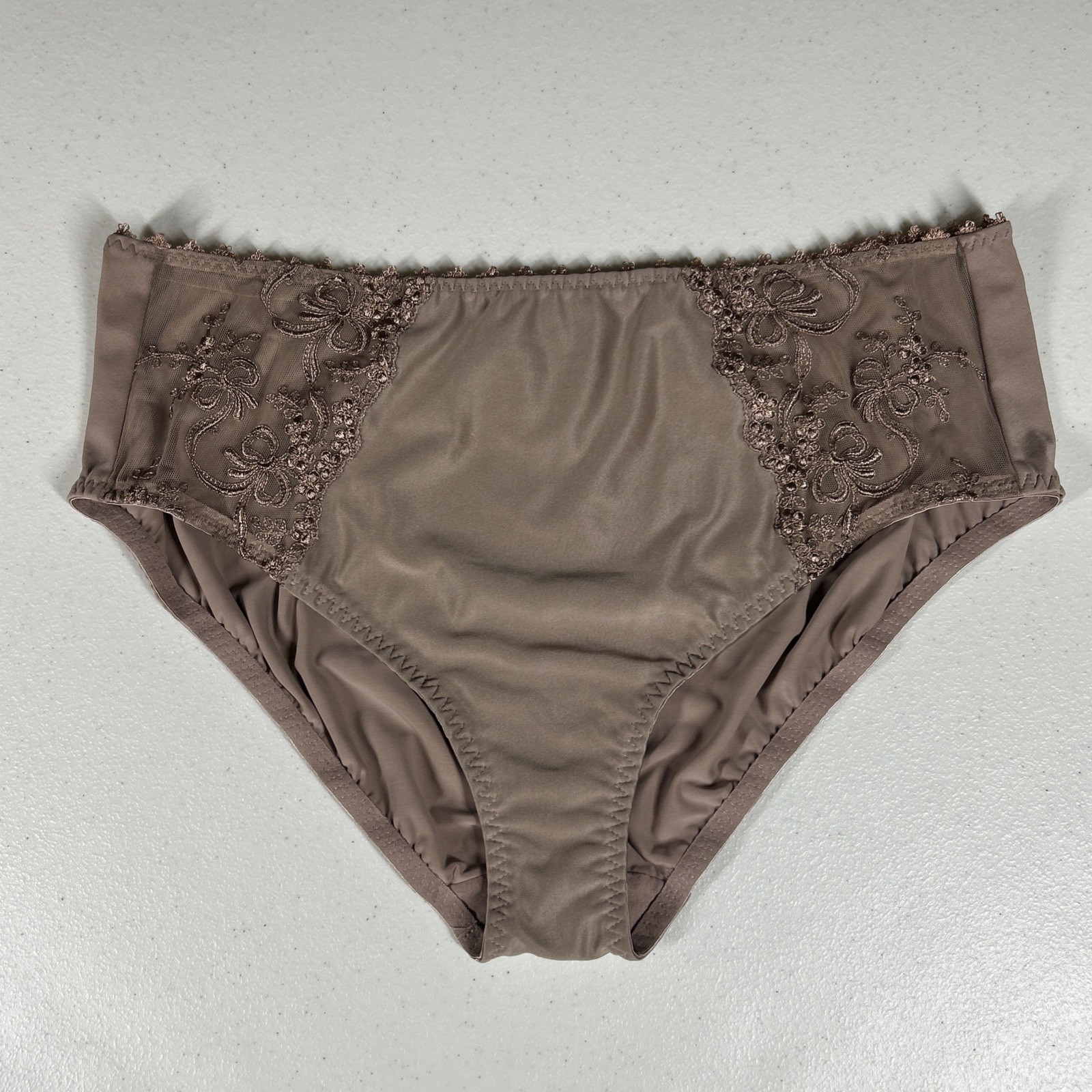 Rosa Faia Anita Brief Size 20/4X Lace Trim Color Dusty Floral Beautyfull #1449