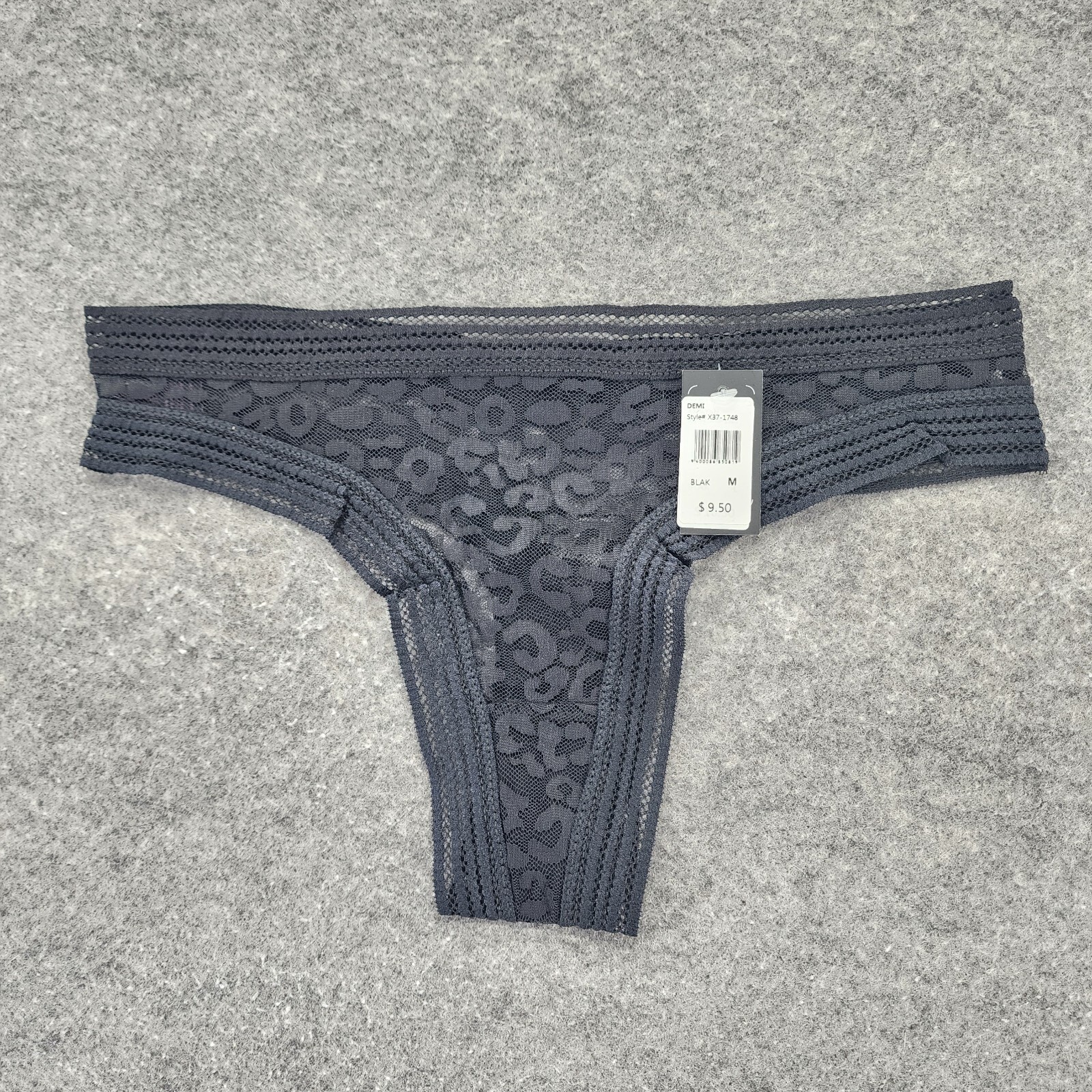 Fredericks of Hollywood Panties Womens Medium Demi Black Lace