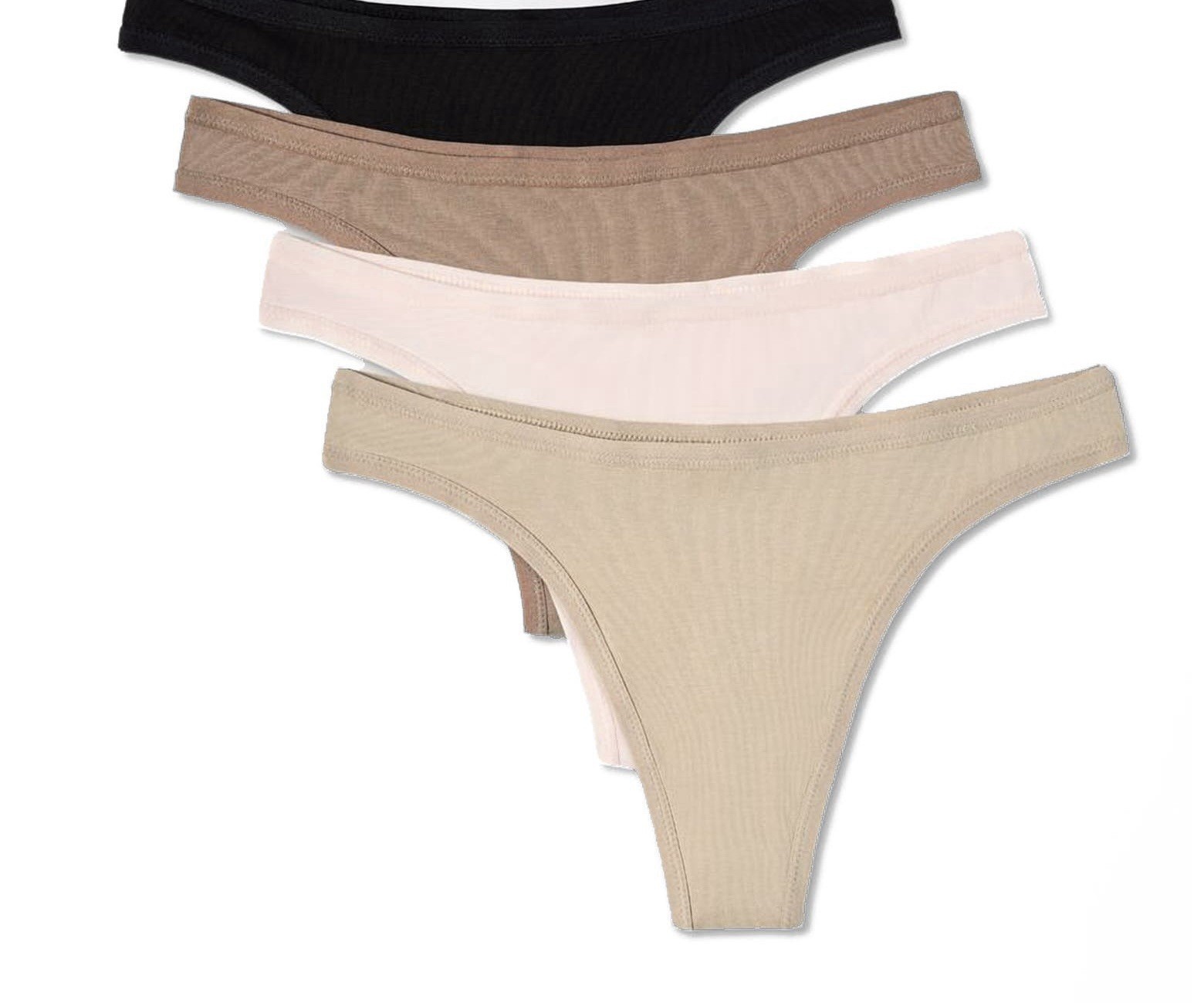 PACT Organic Everyday Classic Fit Thong Set Of 4