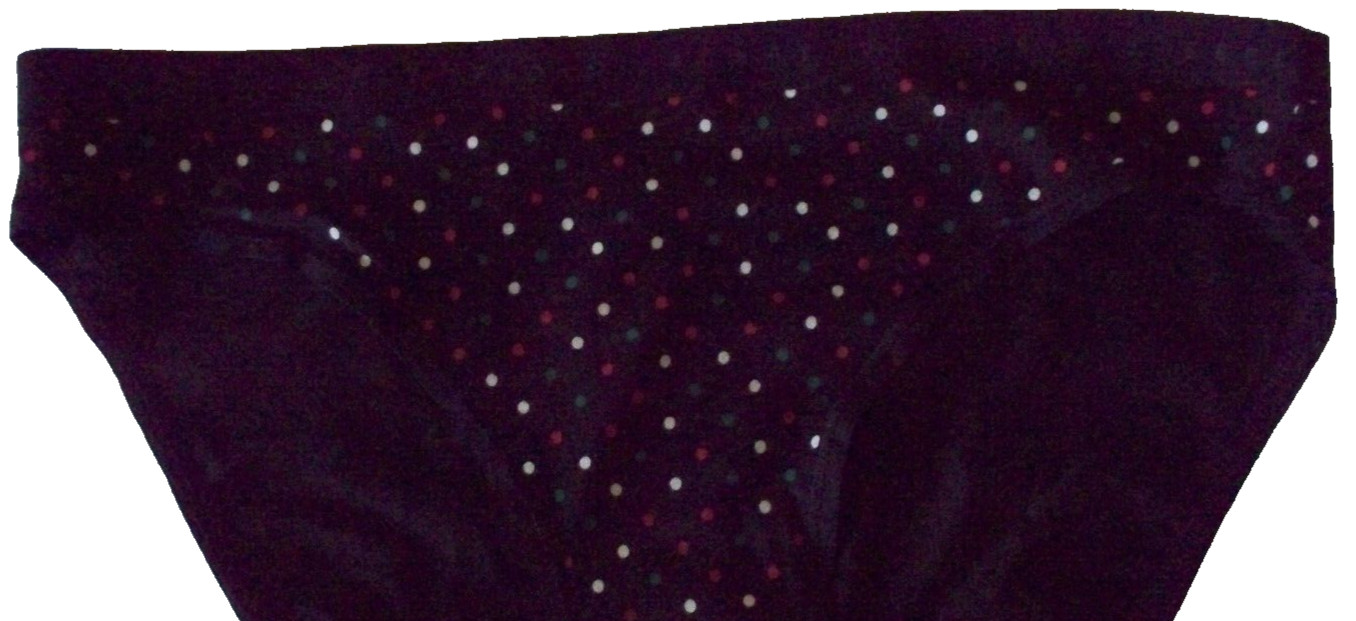 XXL Black w Red Green White Dot Stretch COTTON Victoria’s Secret BIKINI Pantie